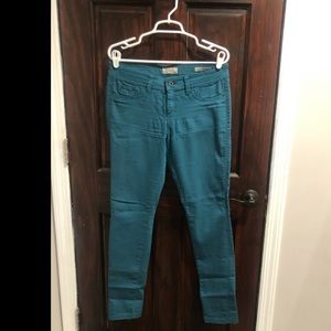Blue/ Green skinny stretchy Guess jeans